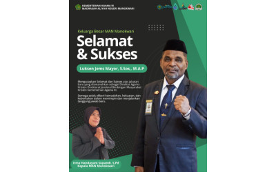 Selamat dan Sukses kepada Bapak Luksen Jems Mayor, S.Sos., M.A.P.